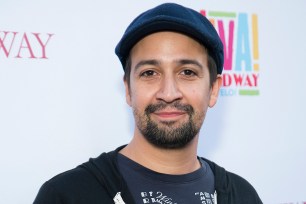 NEW YORK, NY - SEPTEMBER 15: Lin-Manuel Miranda attends Viva Broadway to kick off Hispanic Heritage Month at Duffy Square in Times Square on September 15, 2017 in New York City. (Photo by Jenny Anderson/WireImage)