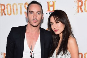 Jonathan Rhys Meyers and wife Mara Lane