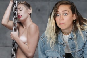 miley cyrus naked miley cyrus wrecking ball video