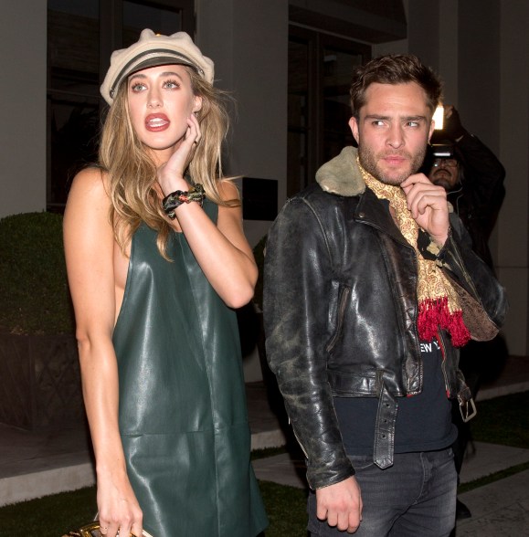 Ed Westwick and his girlfriend Jessica Michel Serfaty were seen leaving ‘Catch’ Restaurant in West Hollywood, CA