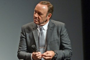 NEW YORK, NY - APRIL 21: Actor Kevin Spacey speaks onstage during Tribeca Talks: After The Movie: "NOW: In the Wings On A World Stage" during the 2014 Tribeca Film Festival at BMCC Tribeca PAC on April 21, 2014 in New York City. (Photo by Michael Loccisano/Getty Images for the 2014 Tribeca Film Festival)