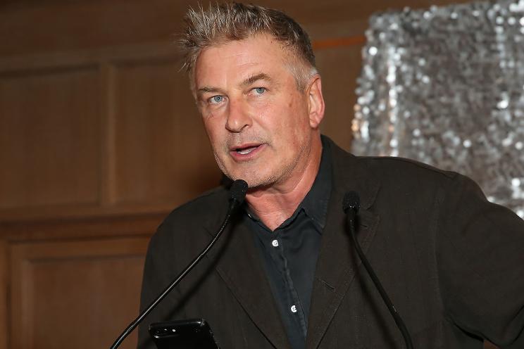 EAST HAMPTON, NY - OCTOBER 05: Co- Chair of the Hamptons International Film Festival Alec Baldwin speaks at the Opening Night Party during Hamptons International Film Festival 2017 - Day One on October 5, 2017 in East Hampton, New York. (Photo by Monica Schipper/Getty Images for Hamptons International Film Festival)