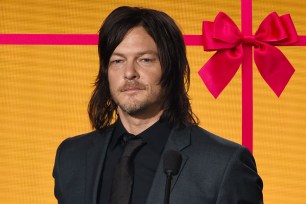 LOS ANGELES, CA - NOVEMBER 22: Actor Norman Reedus speaks onstage during the 2015 American Music Awards at Microsoft Theater on November 22, 2015 in Los Angeles, California. (Photo by Kevin Winter/Getty Images)