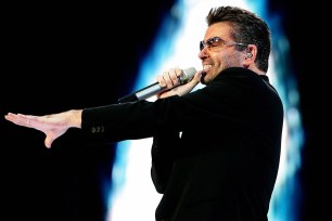 Amsterdam, NETHERLANDS: British singer George Michael performs during a concert in Amsterdam, 26 June 2007. AFP PHOTO / ANP PHOTO / EVERT ELZINGA (Photo credit should read EVERT ELZINGA/AFP/Getty Images)