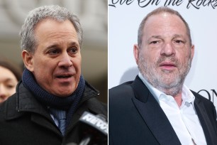 Eric Schneiderman and Harvey Weinstein