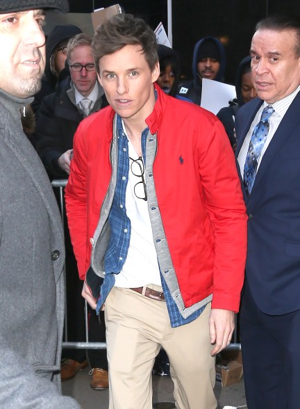 Eddie Redmayne & Bill Gates at ‘GMA’, NYC