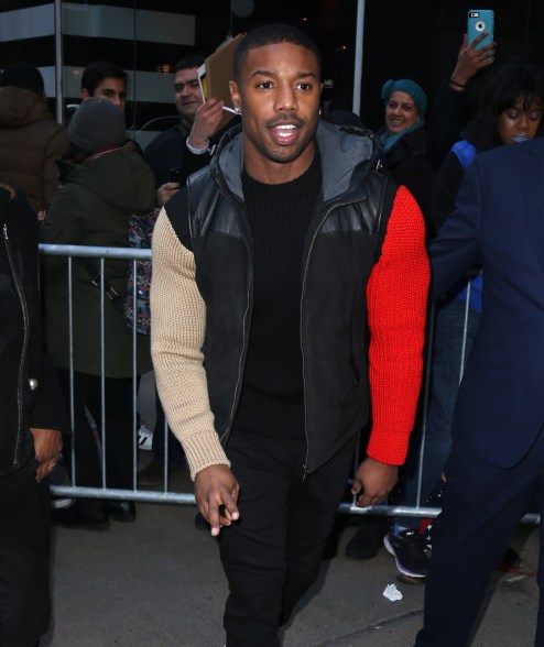 Michael B. Jordan at GMA, NYC