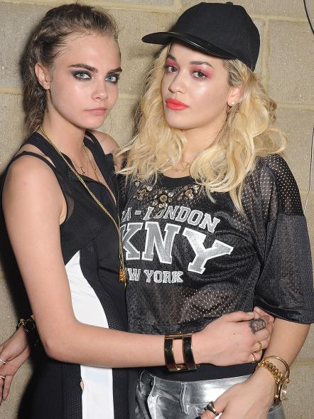 Cara Delevingne and Rita Ora at a Club DKNY party on June 12, 2013