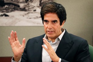 David Copperfield appears in court in Las Vegas.