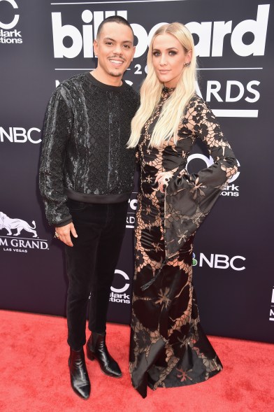 Evan Ross and Ashlee Simpson