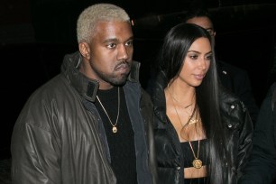 Kanye West and Kim Kardashian