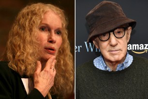 Mia Farrow and Woody Allen