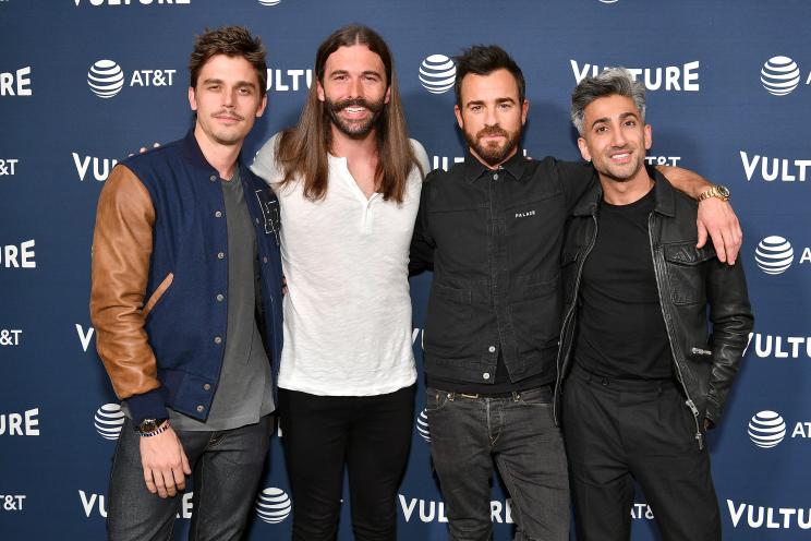 Antoni Porowski, Jonathan Van Ness, Justin Theroux and Tan France at Vulture Festival