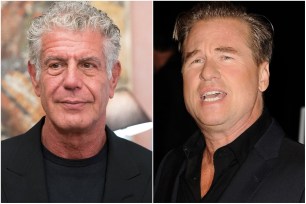 Anthony Bourdain and Val Kilmer