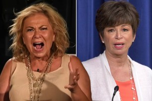 Roseanne Barr and Valerie Jarrett