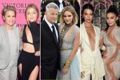 Yolanda Hadid, Gigi Hadid, David Foster, Katharine McPhee, Kendall Jenner and Kylie Jenner