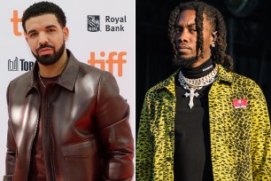 Drake and Takeoff of Migos