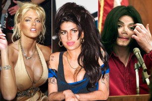 Anna Nicole Smith, Amy Winehouse and Michael Jackson