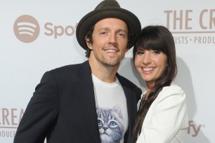 Jason Mraz and wife Christina Carano