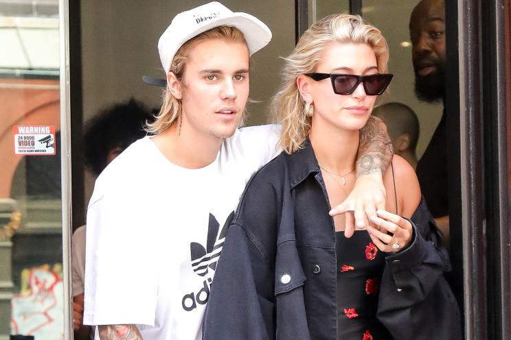 Justin Bieber and Hailey Baldwin in New York on July 29, 2018