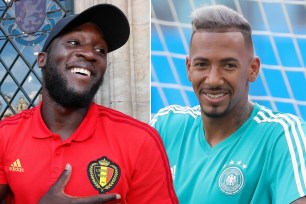 Romelu Lukaku and Jerome Boateng