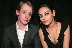 Macaulay Culkin and Mila Kunis