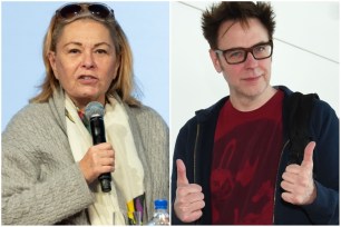 Roseanne Barr and James Gunn, director of "Guardians of the Galaxy"
