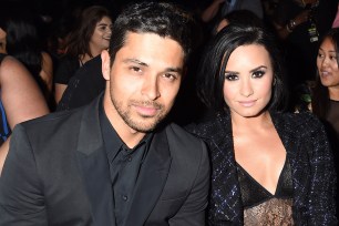 Wilmer Valderrama and Demi Lovato at the 2016 Billboard Music Awards