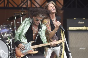 Joe Perry (right) and Steven Tyler of Aerosmith