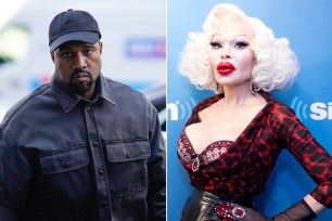 Kanye West and Amanda Lepore