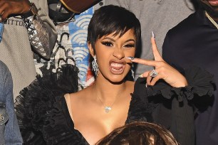 Cardi B at the Atlantic Records after party