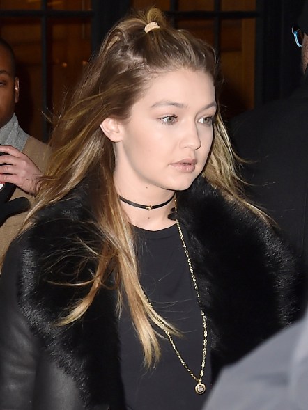 Gigi Hadid owns multiple pieces of jewelry dedicated to her boyfriend Zayn Malik, but wears this bejeweled "Z" pendant most often.