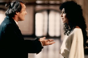 Jack Nicholson and Cher in "The Witches of Eastwick"