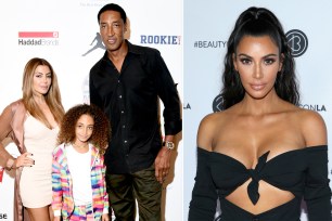 Larsa Pippen, Scottie Pippen, Sophia Pippen and Kim Kardashian