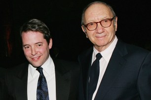 Matthew Broderick and Neil Simon in 2006