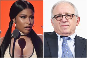 Nicki Minaj and Irving Azoff