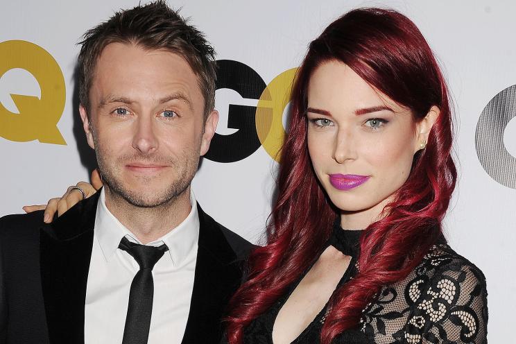 Chris Hardwick and Chloe Dykstra, who accused him of sexual abuse, in 2013