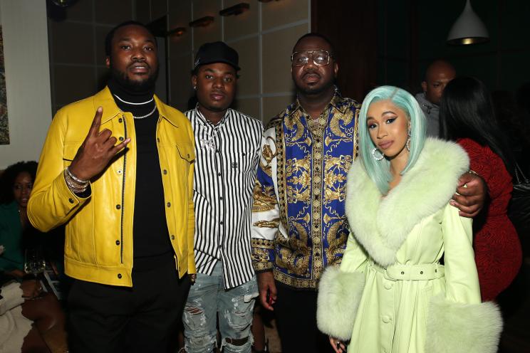 Meek Mill, Marlo, Pierre "Pee" Thomas and Cardi B