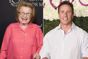 Dr. Ruth Westheimer and Chris Cuomo