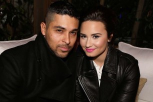 Wilmer Valderrama and Demi Lovato in February 2013