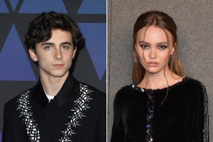 Timothée Chalamet and Lily-Rose Depp