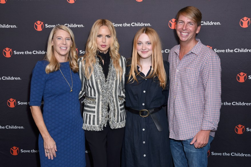 And walked the step and repeat with Rachel Zoe and Dakota Fanning for a good cause in October 2018.