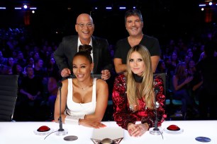 Howie Mandel, Simon Cowell, Mel B, Heidi Klum