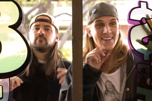 Kevin Smith and Jason Mewes as Jay and Silent Bob in "Clerks II"