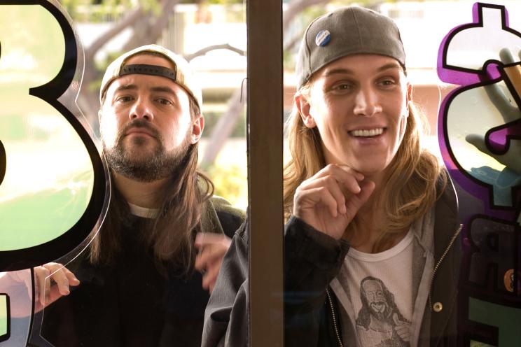 Kevin Smith and Jason Mewes as Jay and Silent Bob in "Clerks II"