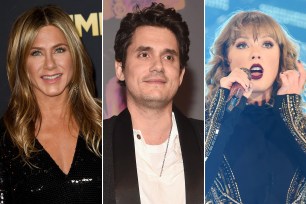 Jennifer Aniston, John Mayer and Taylor Swift