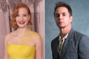 Jessica Chastain and Sam Rockwell