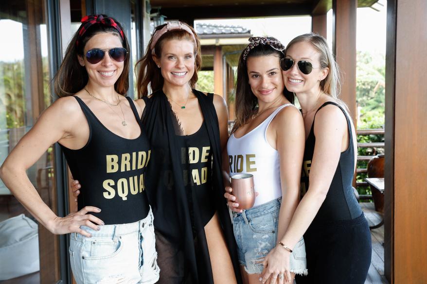 Lea Michele enjoys her bachelorette weekend with friends