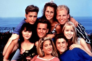 The cast of "Beverly Hills, 90210"