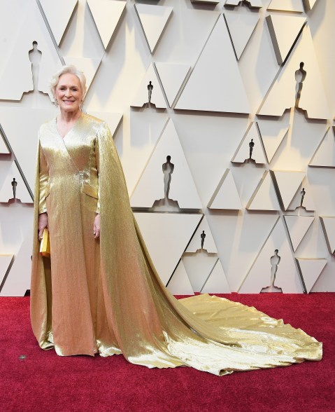 Glenn Close in Carolina Herrera